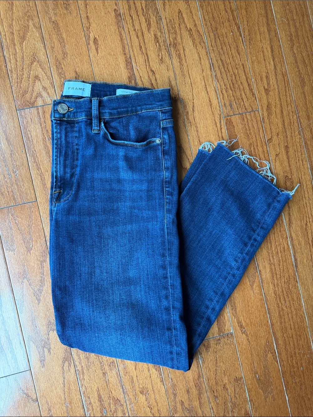 FRAME Le High Straight Jeans - Size 31 - Picture 5 of 5